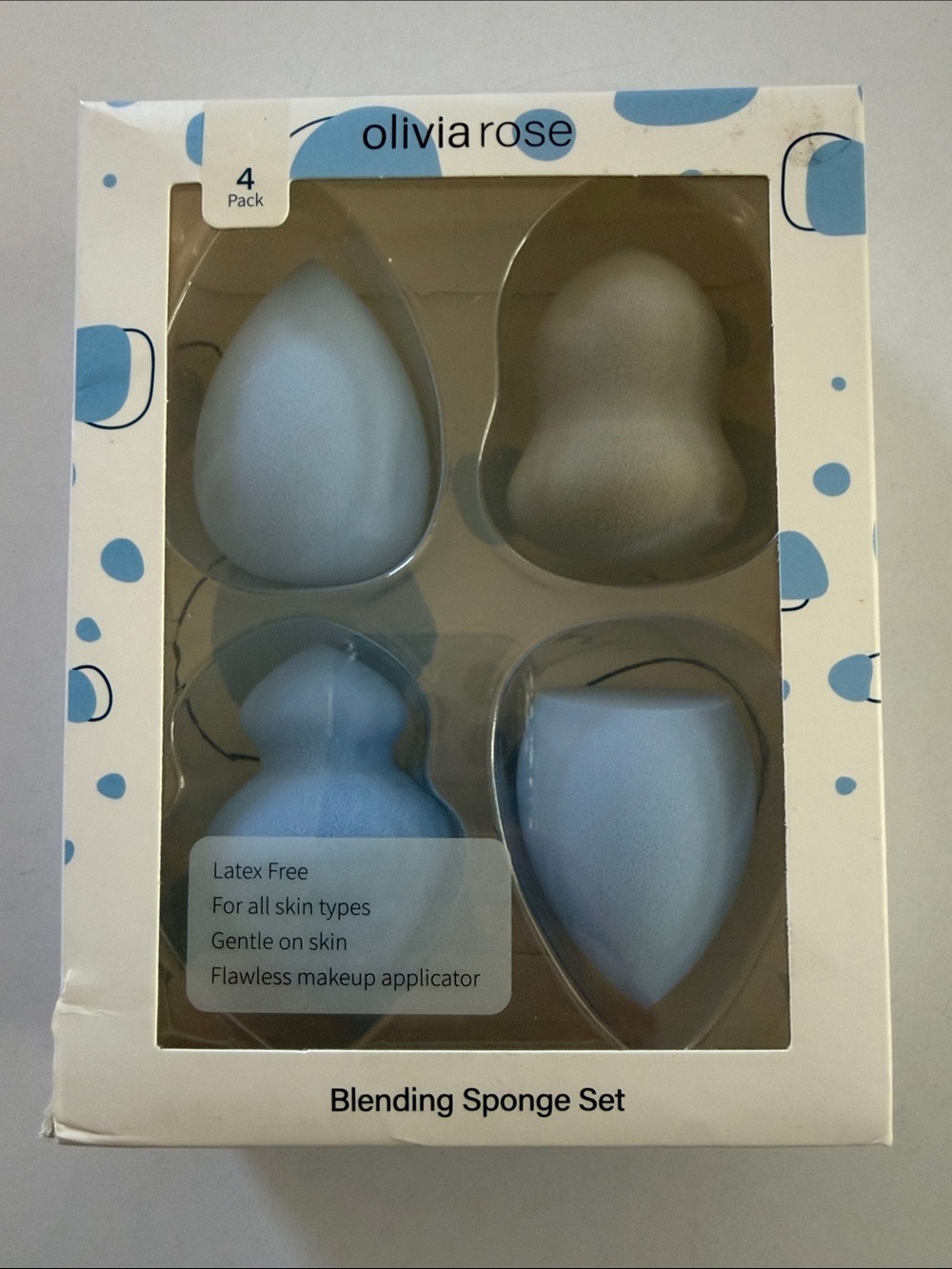 oliviarose Blue Blending Sponge Set - 4 Pack